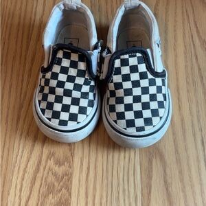 Kids Checkered Slip-On Shoes